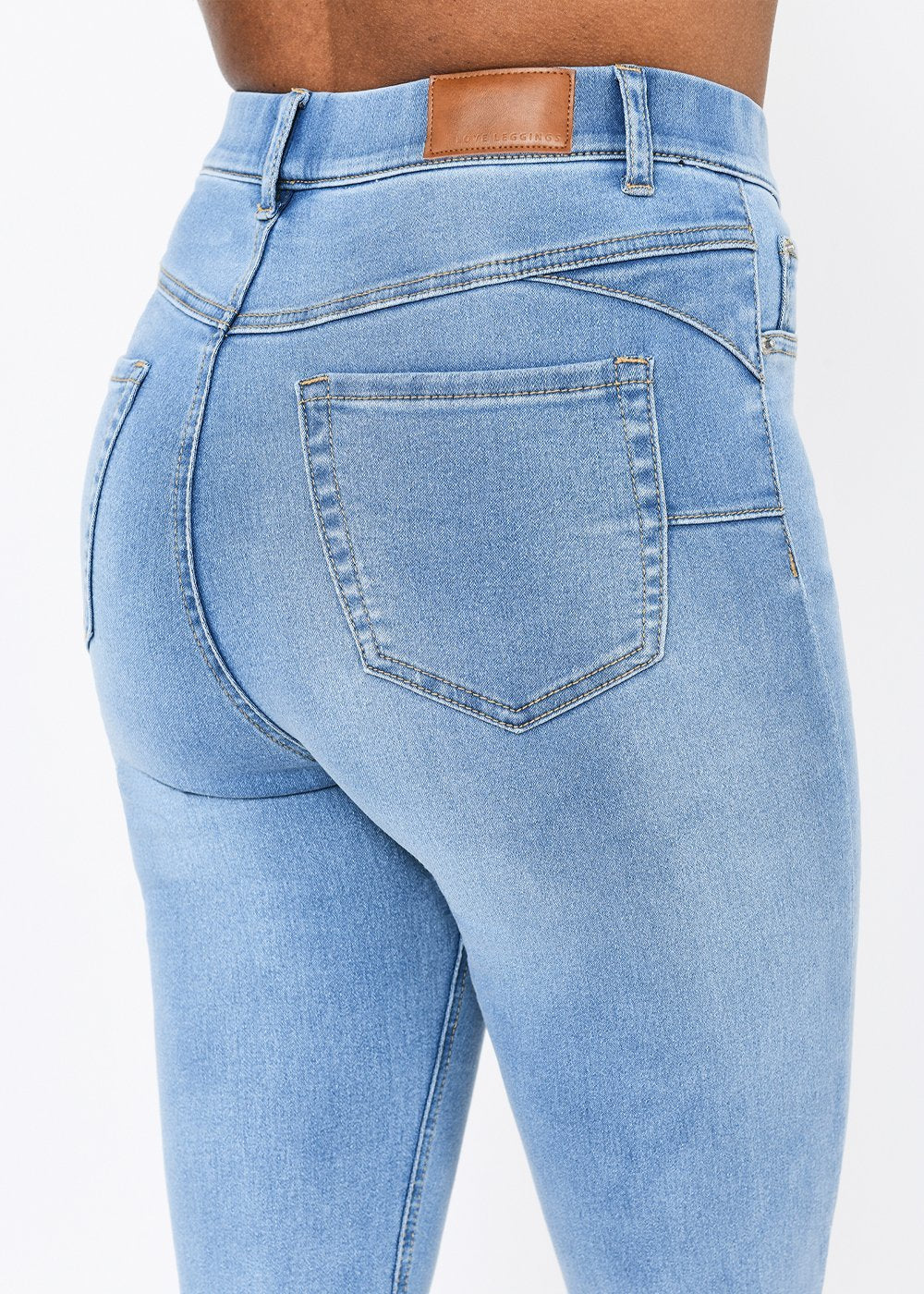 Light Blue Cropped Jeggings