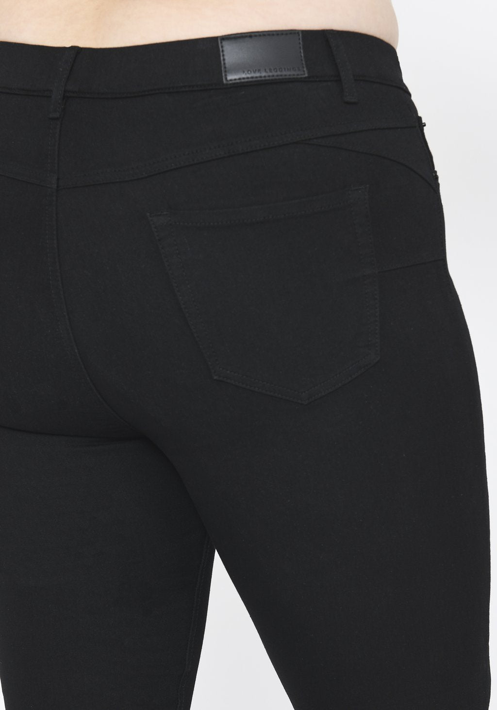Plus Size Black Cropped Jeggings