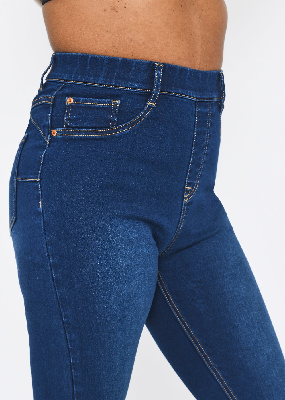 Dark Blue Cropped Jeggings