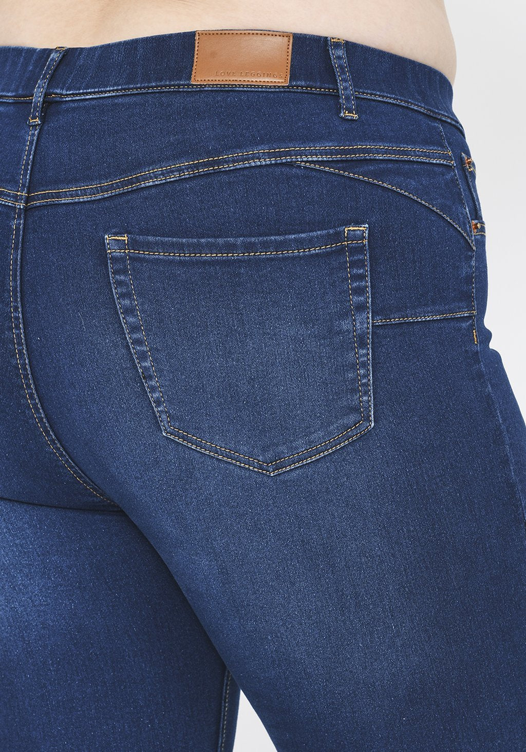 Plus Size Dark Blue Cropped Jeggings