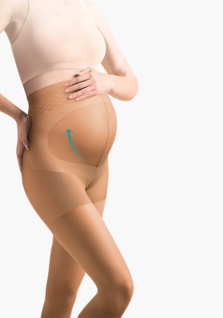 Beige Maternity Tights 100 Denier