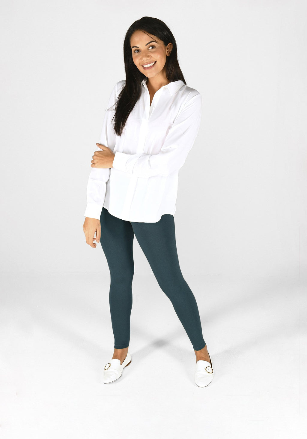 Petrol Blue High Waisted Leggings