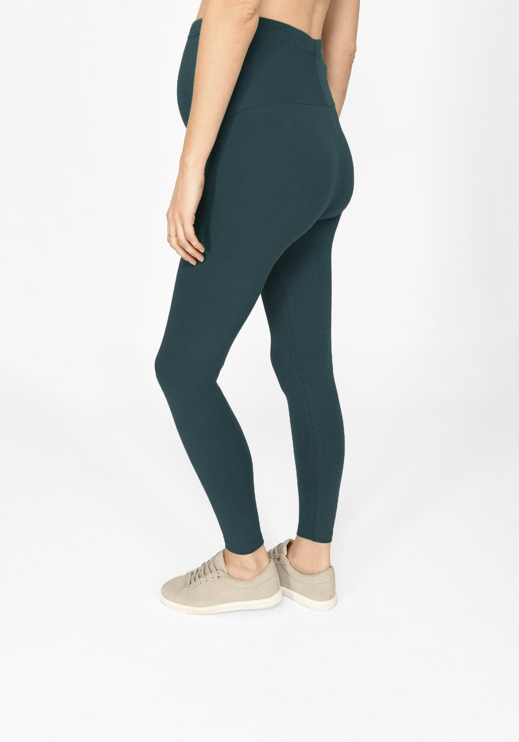 Petrol Blue Full Length Maternity Leggings