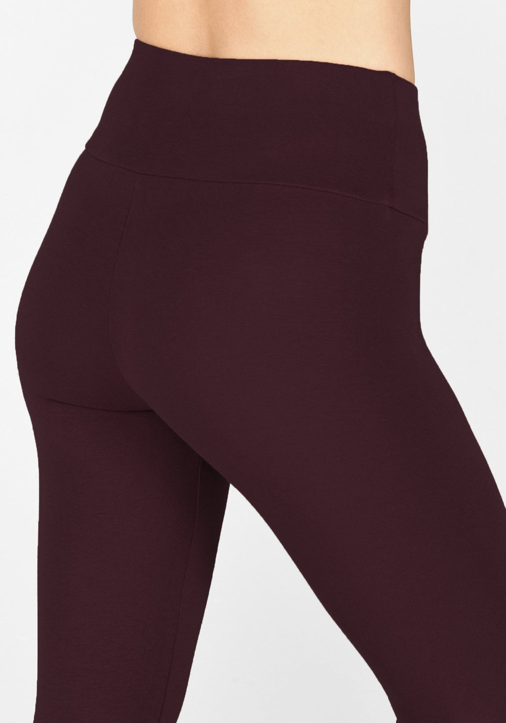 Burgundy High Waisted Leggings