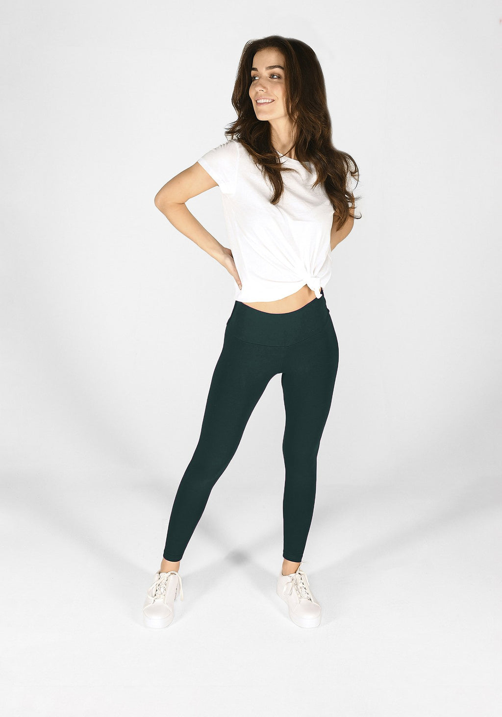 Forest Green High Waisted Leggings