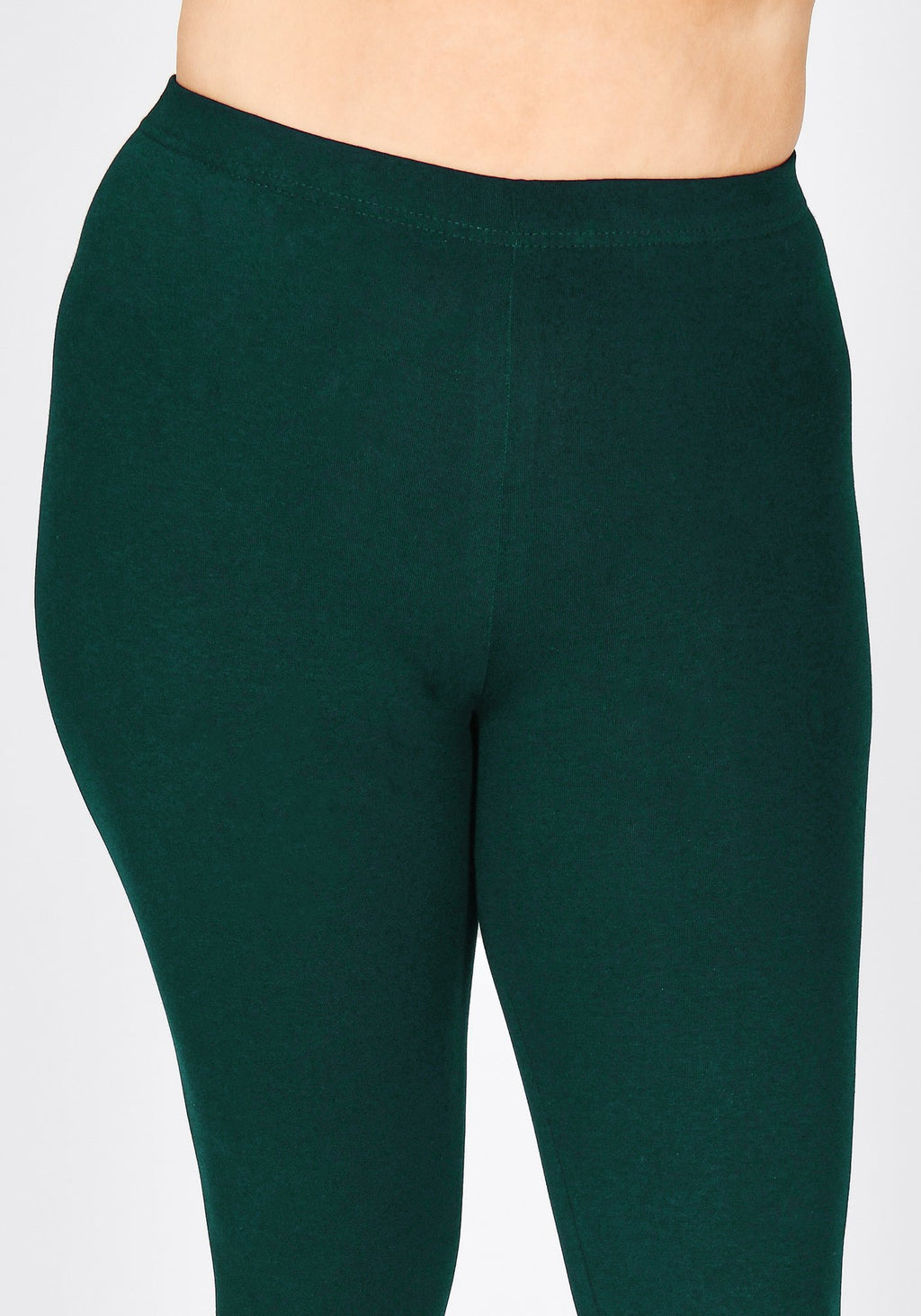 Classic Plus Size Forest Green Leggings