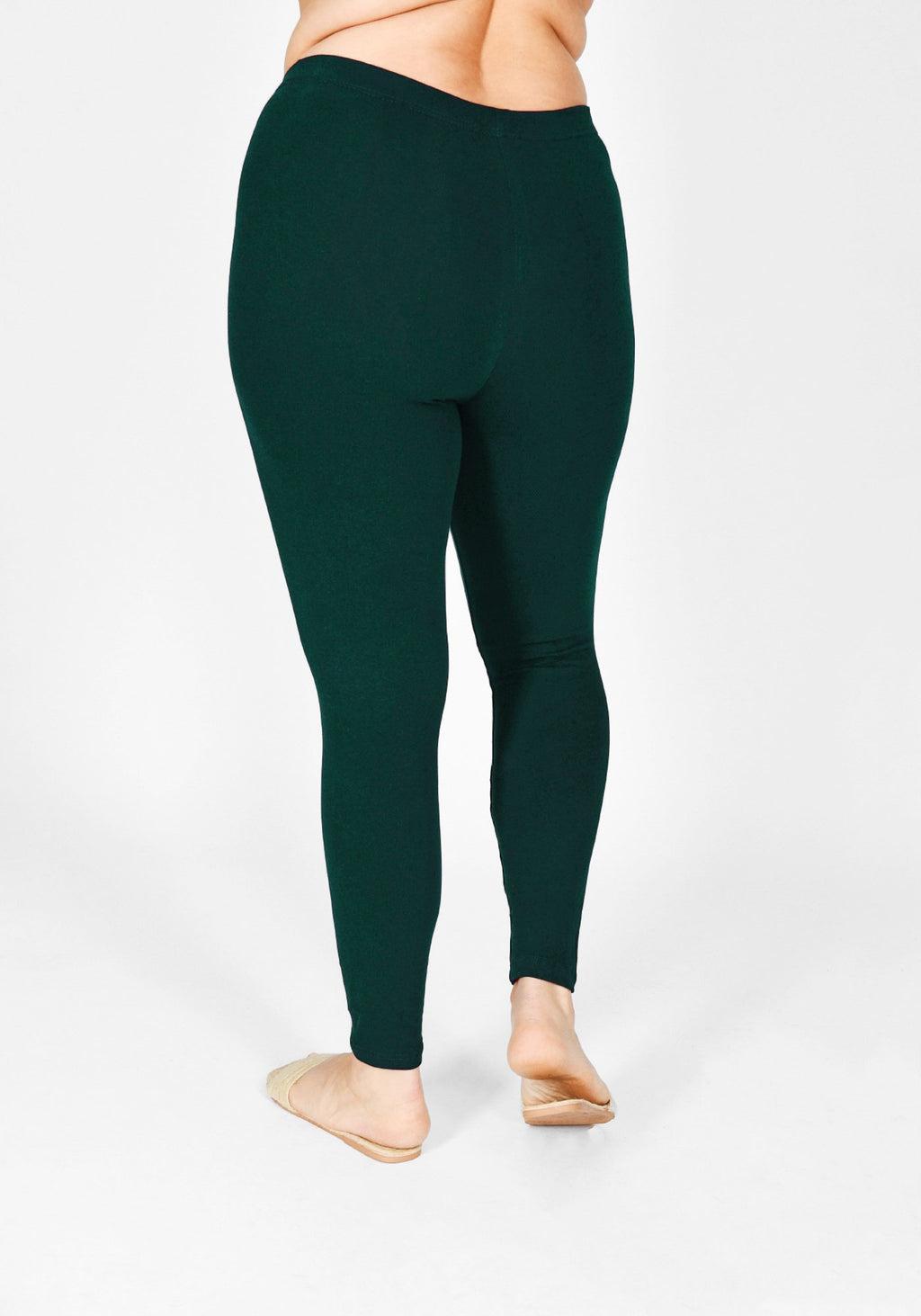 Classic Plus Size Forest Green Leggings