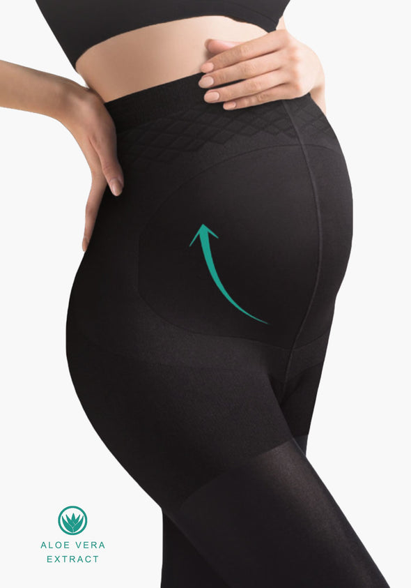 Black Maternity Tights 100 Denier