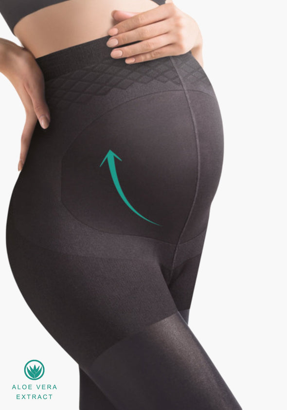 Black Maternity Tights 40 Denier