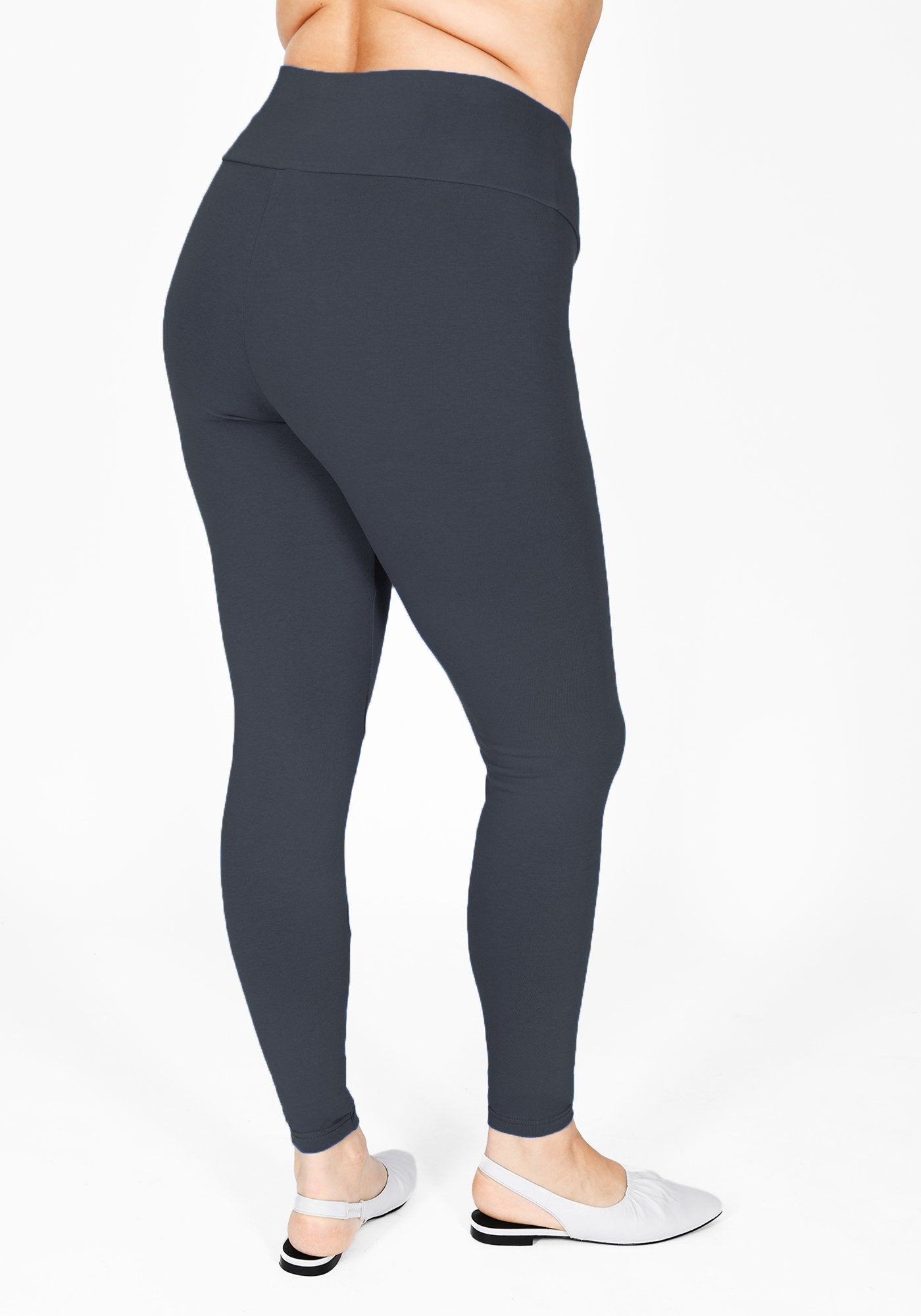 Plus Size Odyssey Grey High Waisted Leggings