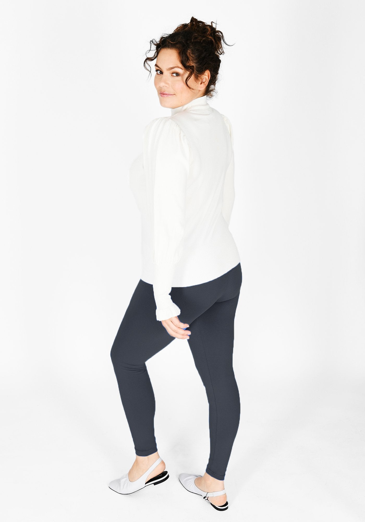 Plus Size Odyssey Grey High Waisted Leggings