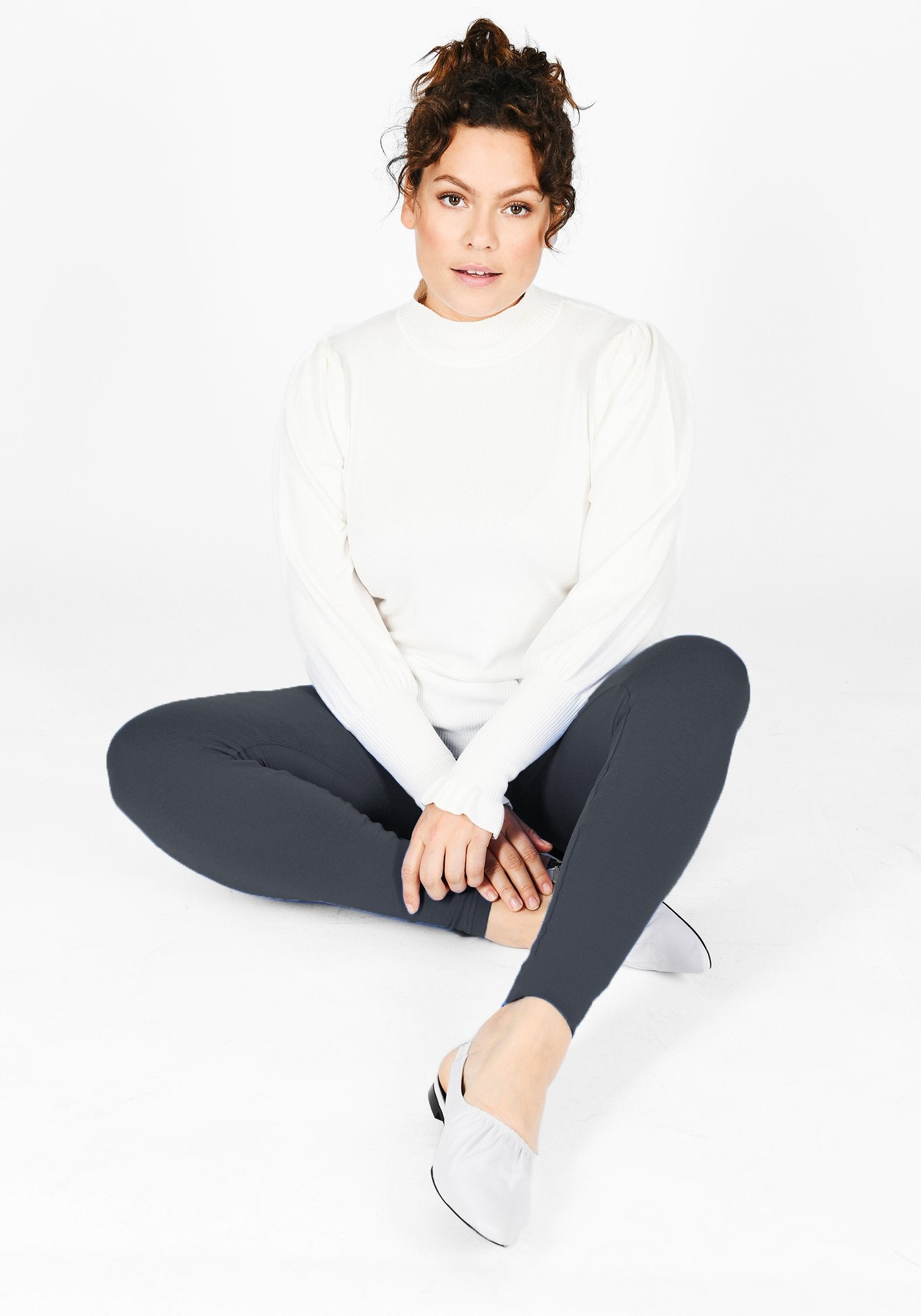 Plus Size Odyssey Grey High Waisted Leggings