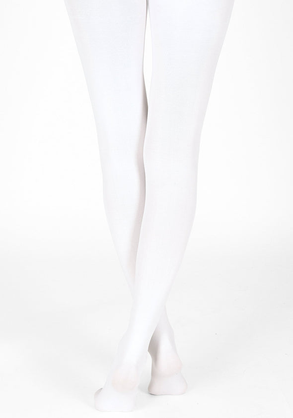 white tights 100 denier 1
