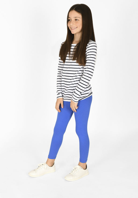 true blue full length childrens leggings 1