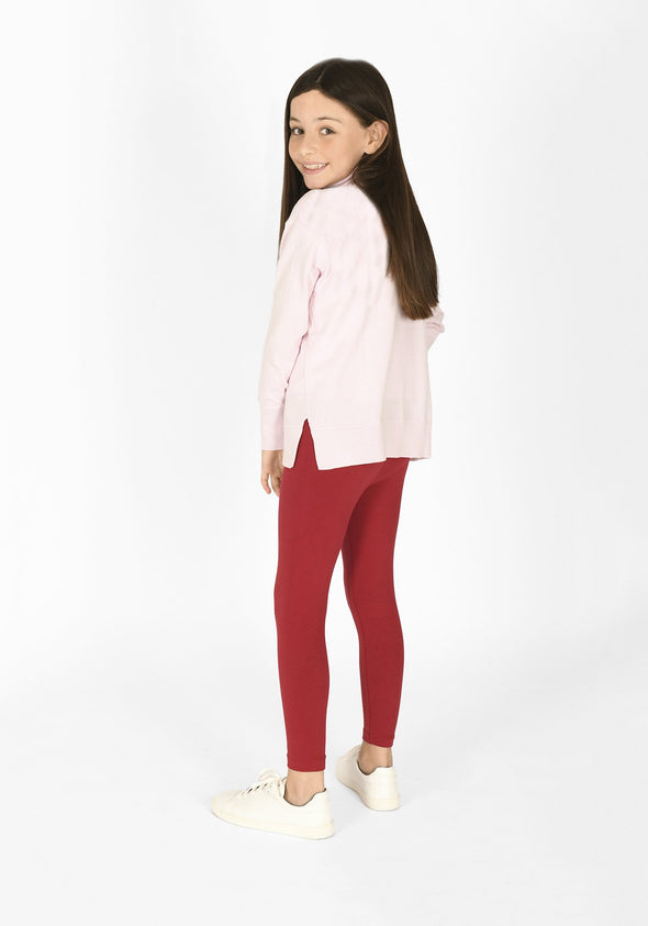 red wine full length childrens leggings 1