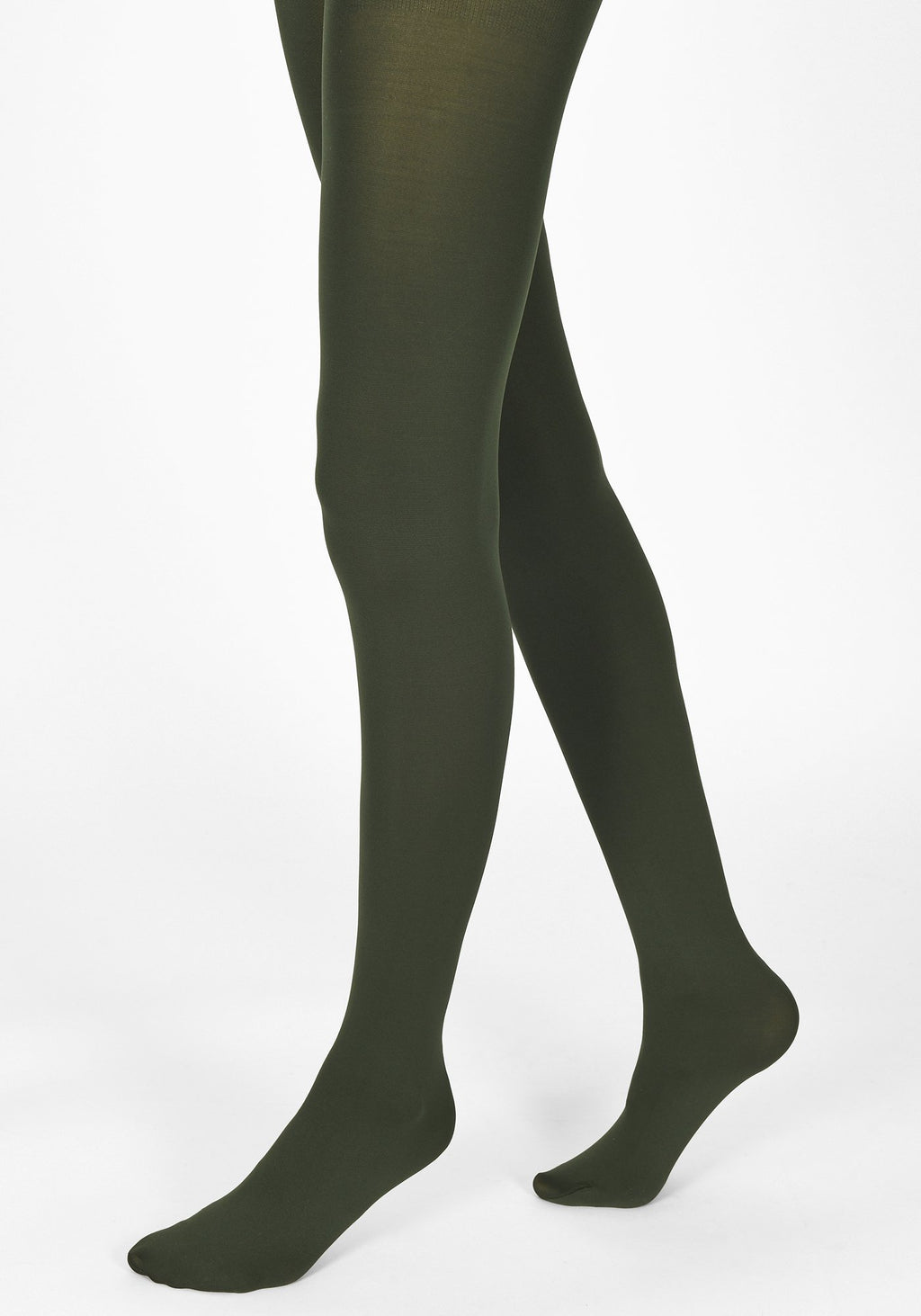 bottle green tights 100 denier 1