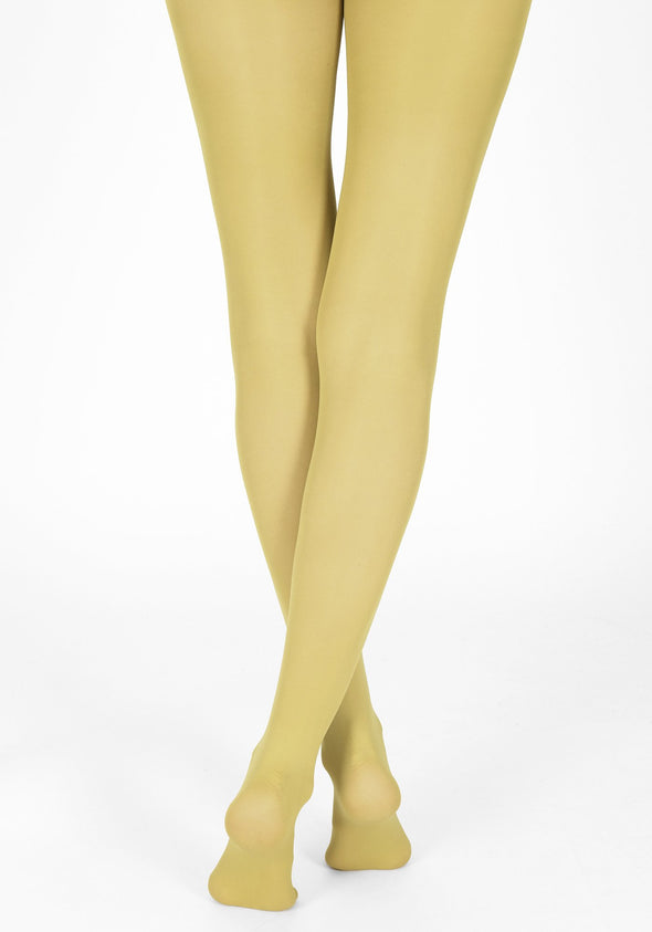 mustard tights 40 denier 1