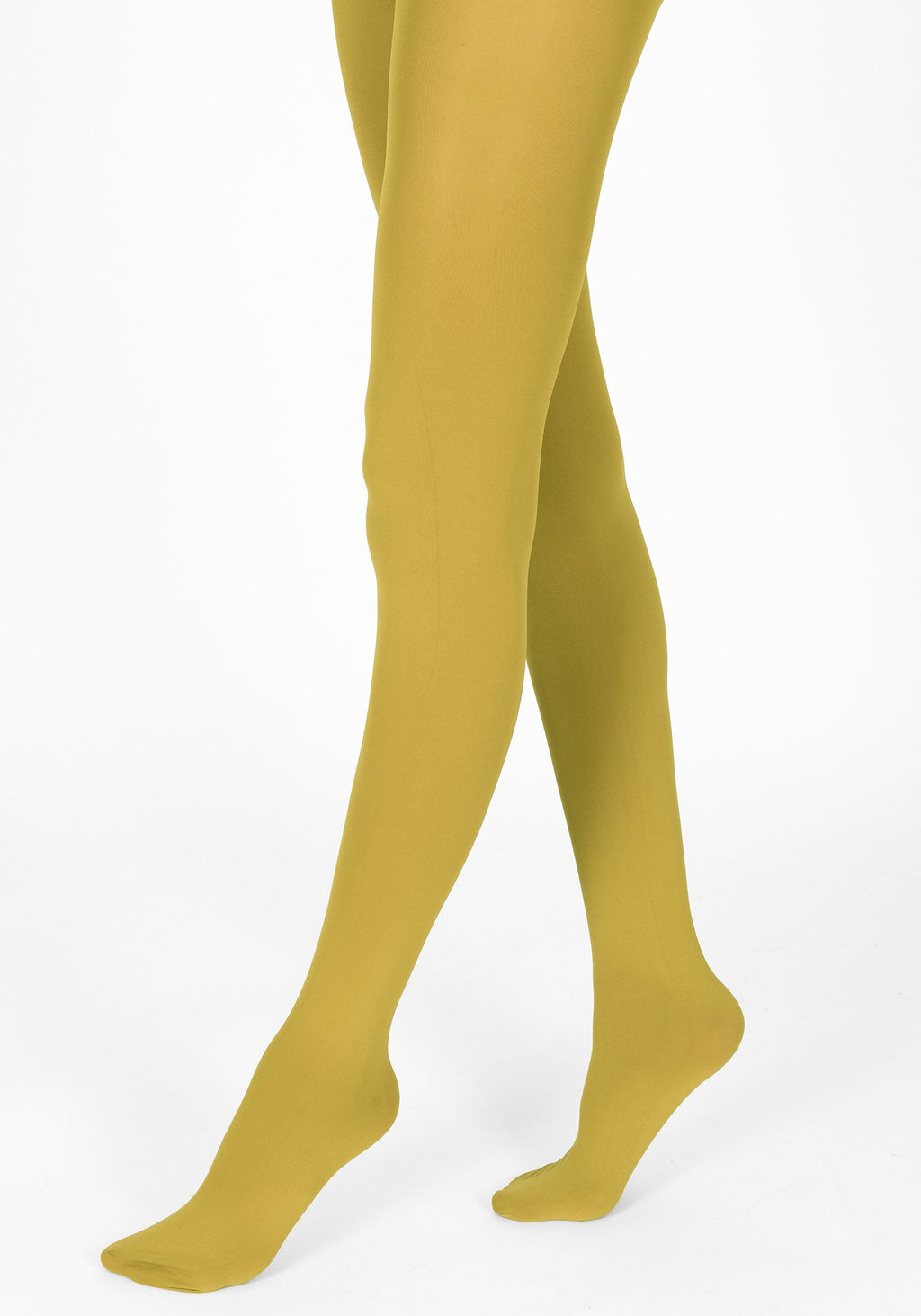 mustard tights 100 denier 1