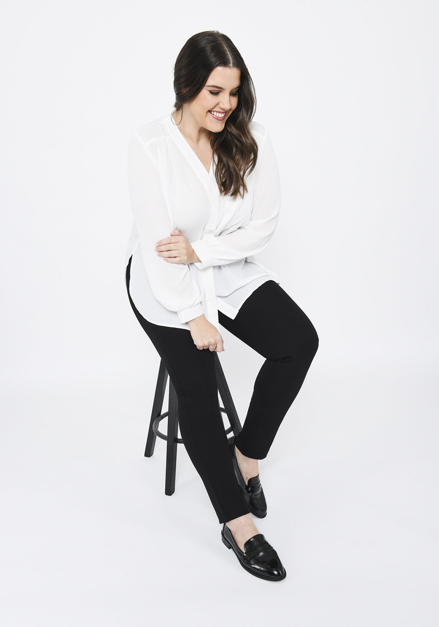 Plus Size Black Treggings