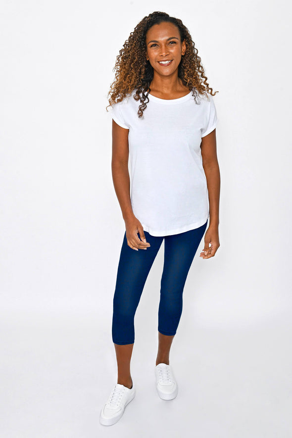 Mid Blue Cropped Jeggings