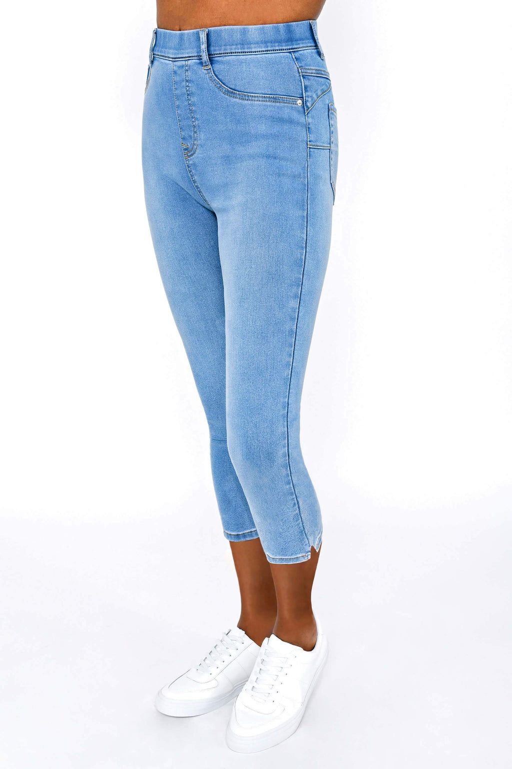 Light Blue Cropped Jeggings