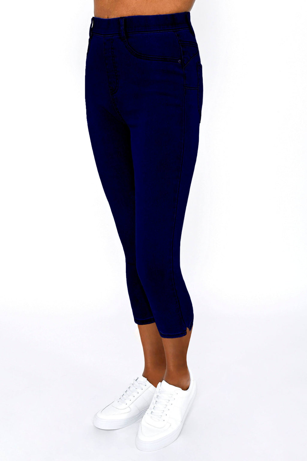 Navy Blue Cropped Jeggings