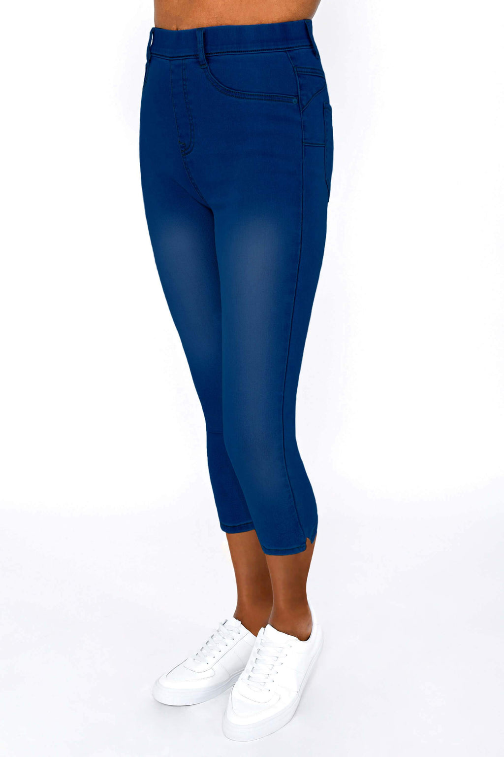 Mid Blue Cropped Jeggings