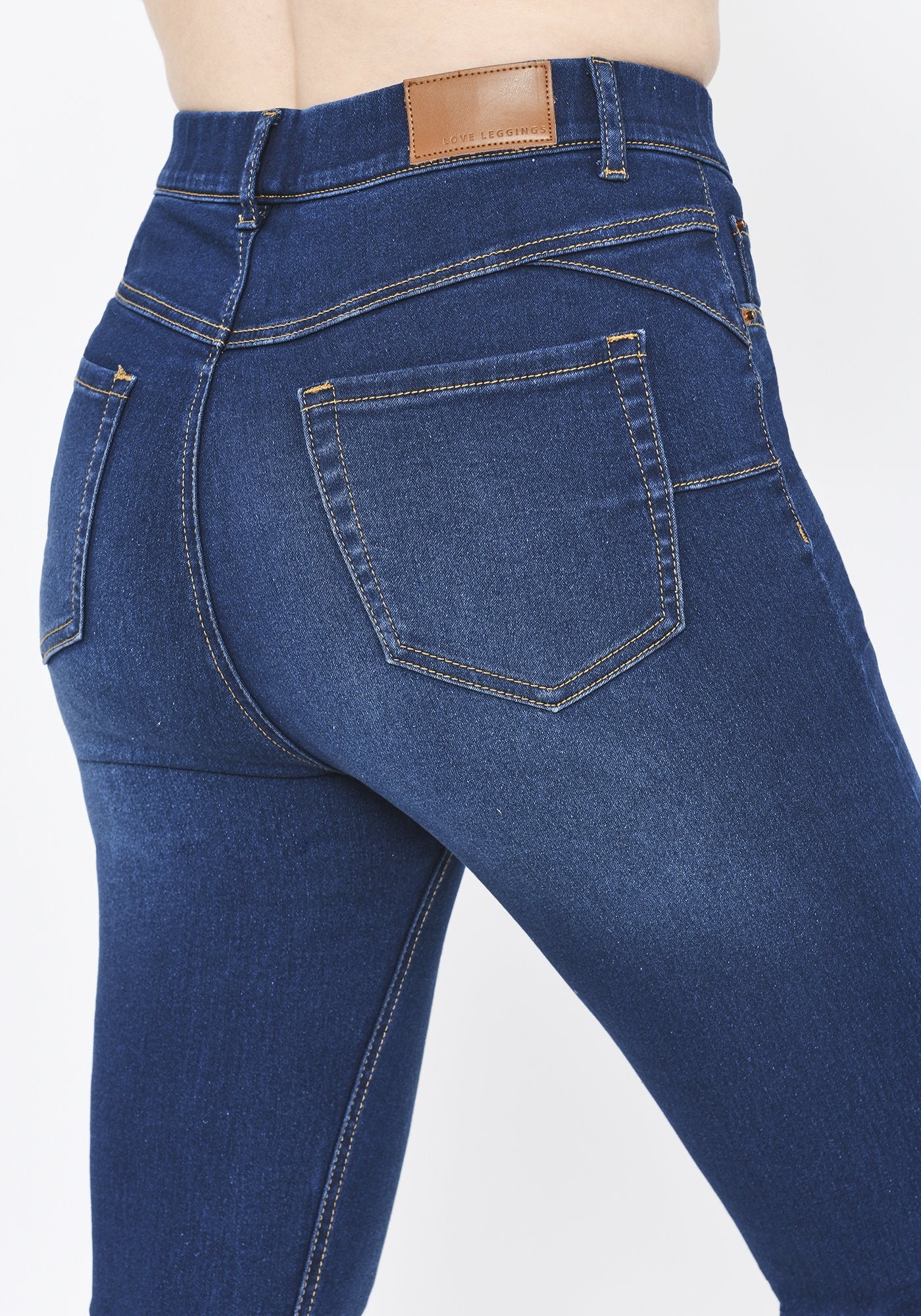 Dark Blue Full Length Jeggings