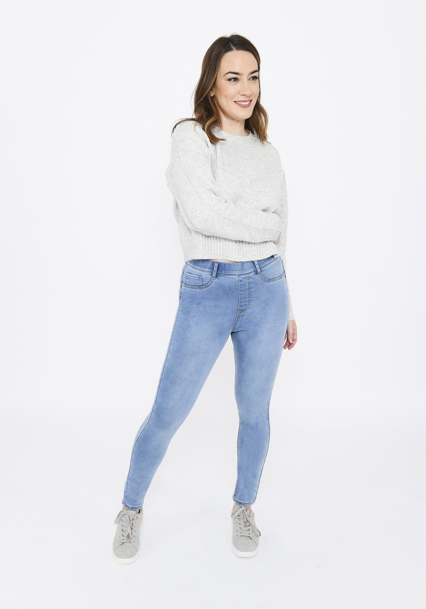 Light Blue Full Length Jeggings