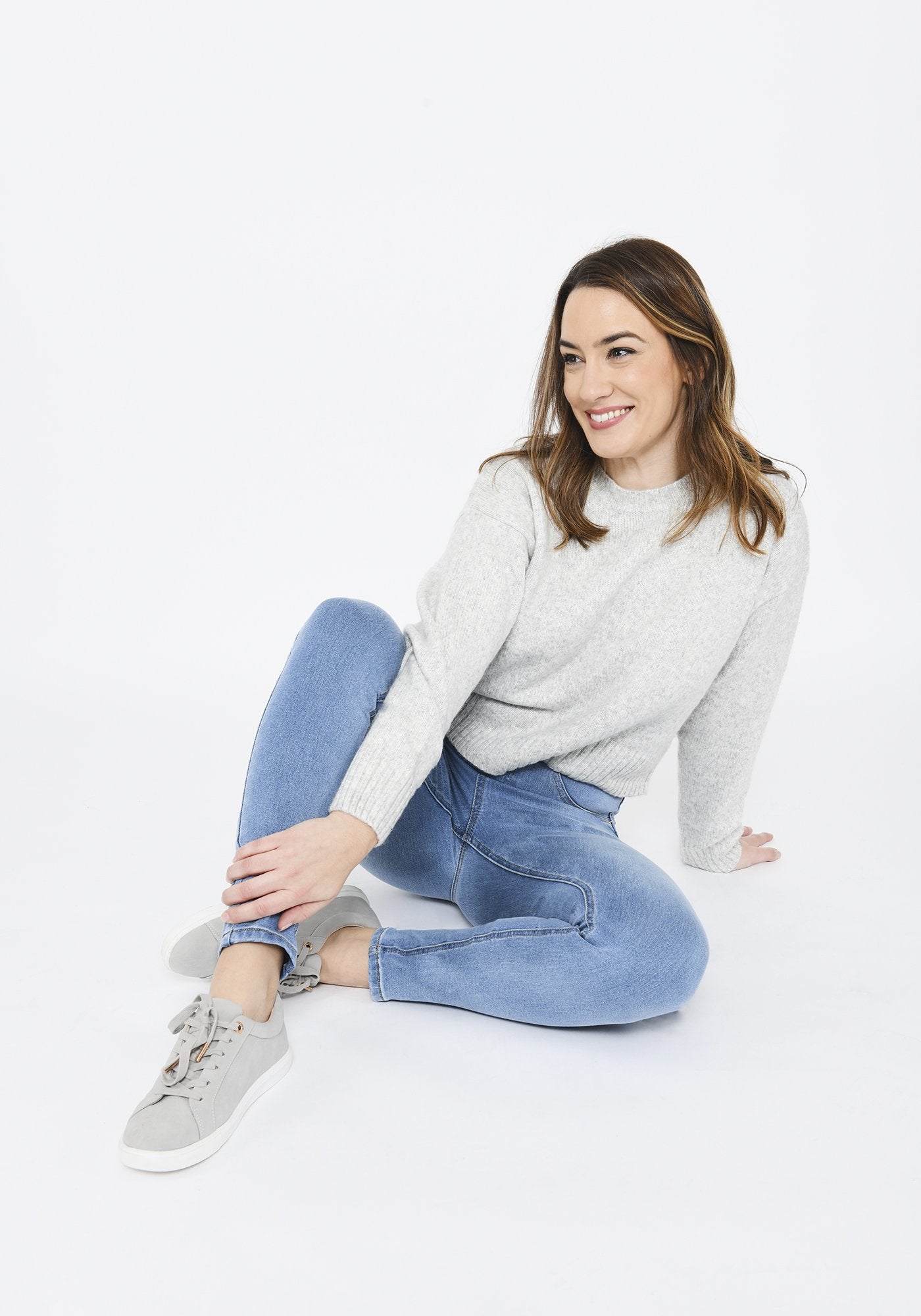 Light Blue Full Length Jeggings