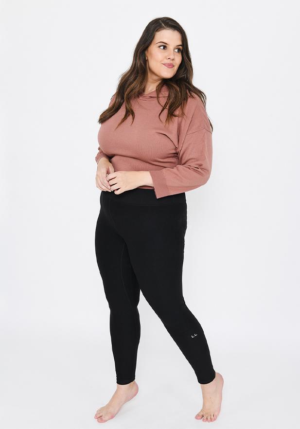 Black Plus Size Lounge Leggings