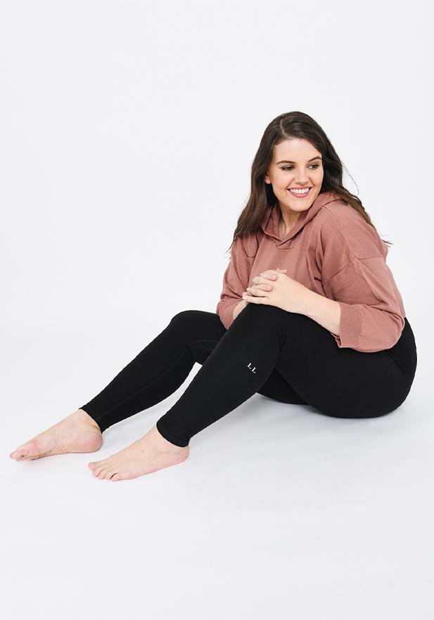 Black Plus Size Lounge Leggings