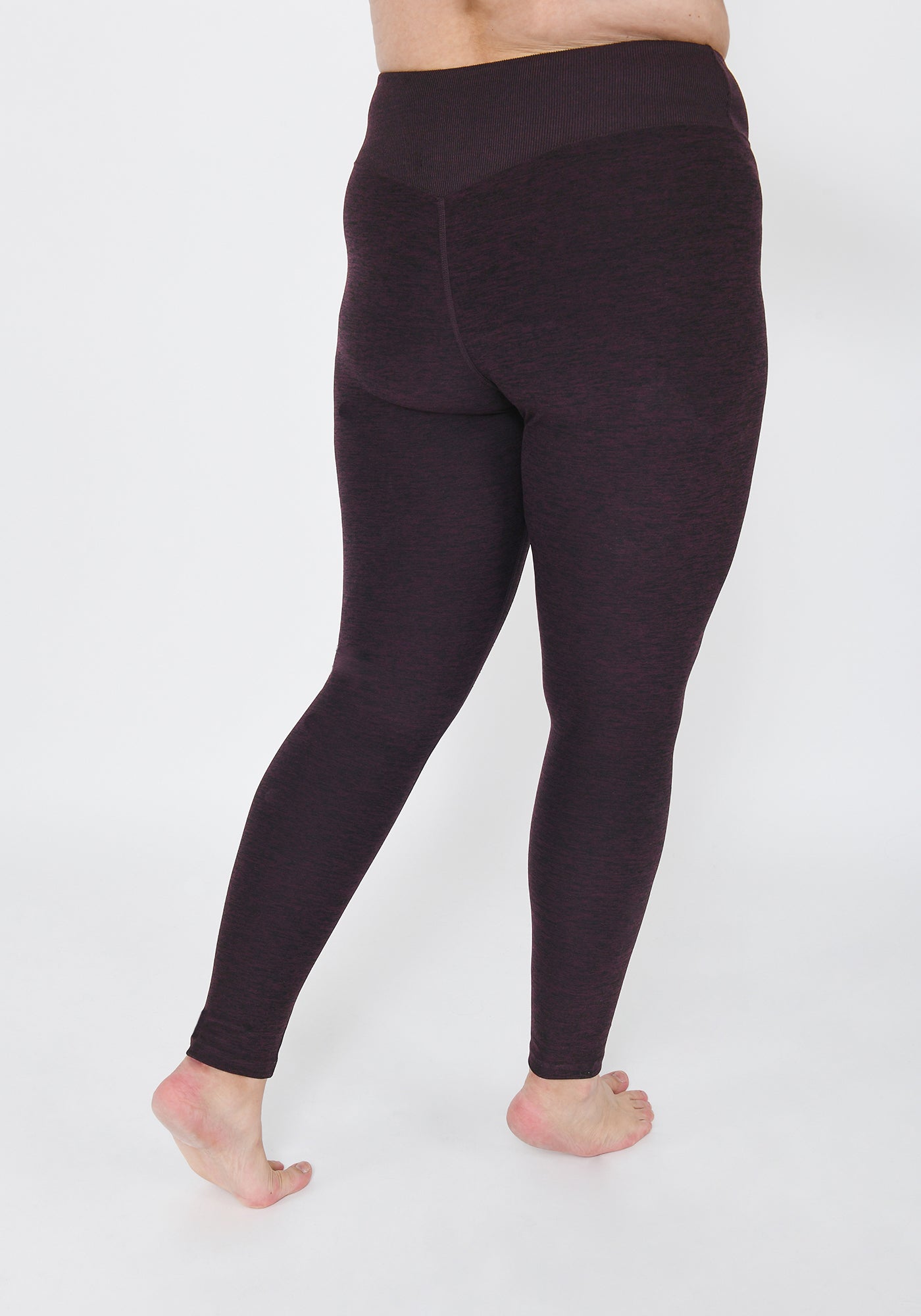 Winter Berry Marl Plus Size Lounge Leggings