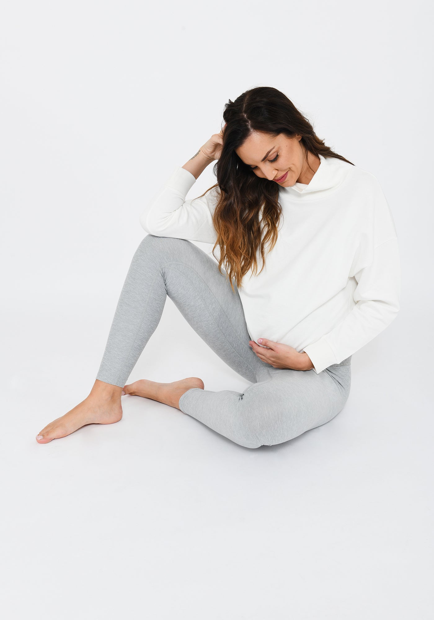 Light Grey Marl Maternity Lounge Leggings