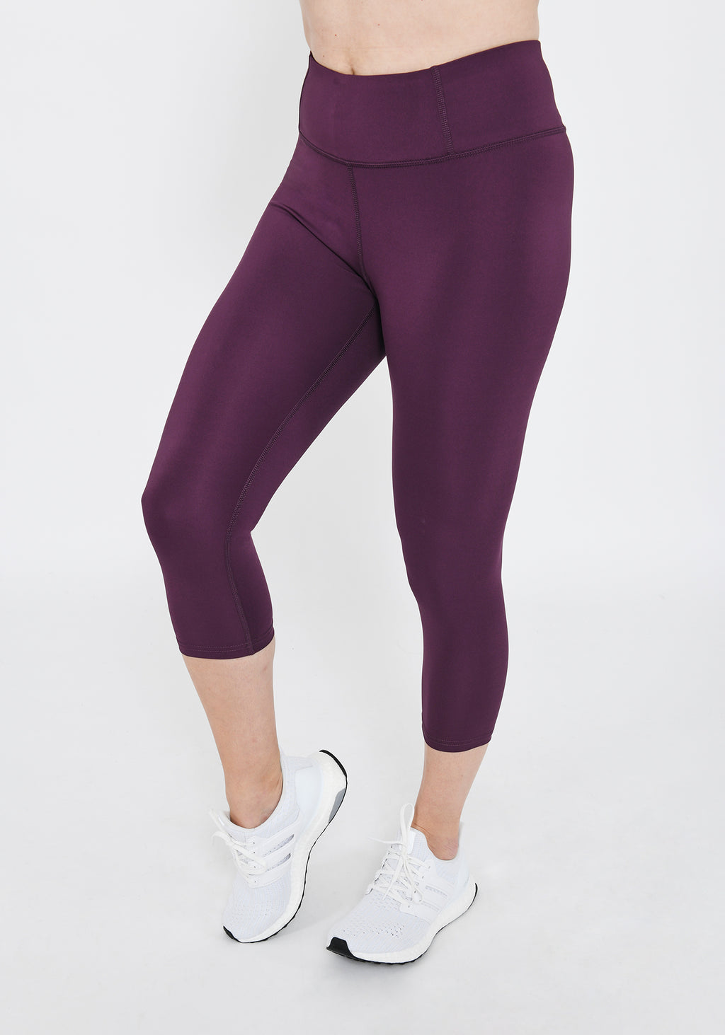 Focus Cropped Mulberry Plum Sports Leggings