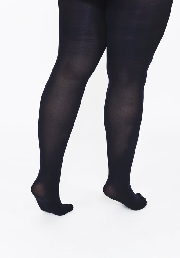 Plus Size Deep Navy 100 Denier Tights