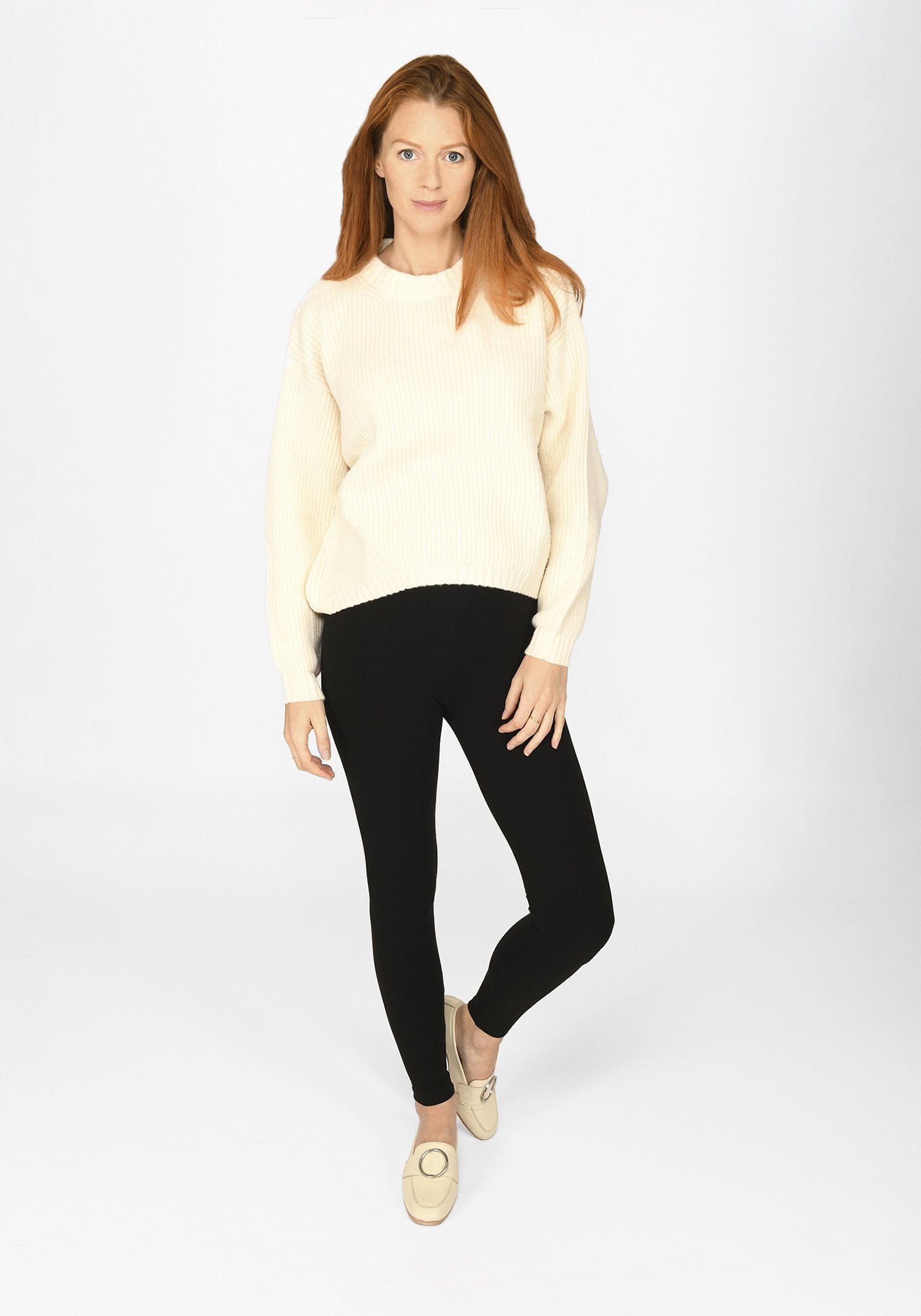 Black Full Length Maternity Leggings