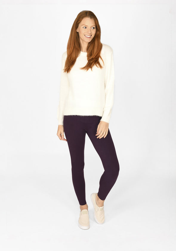 acai purple full length maternity leggings 1