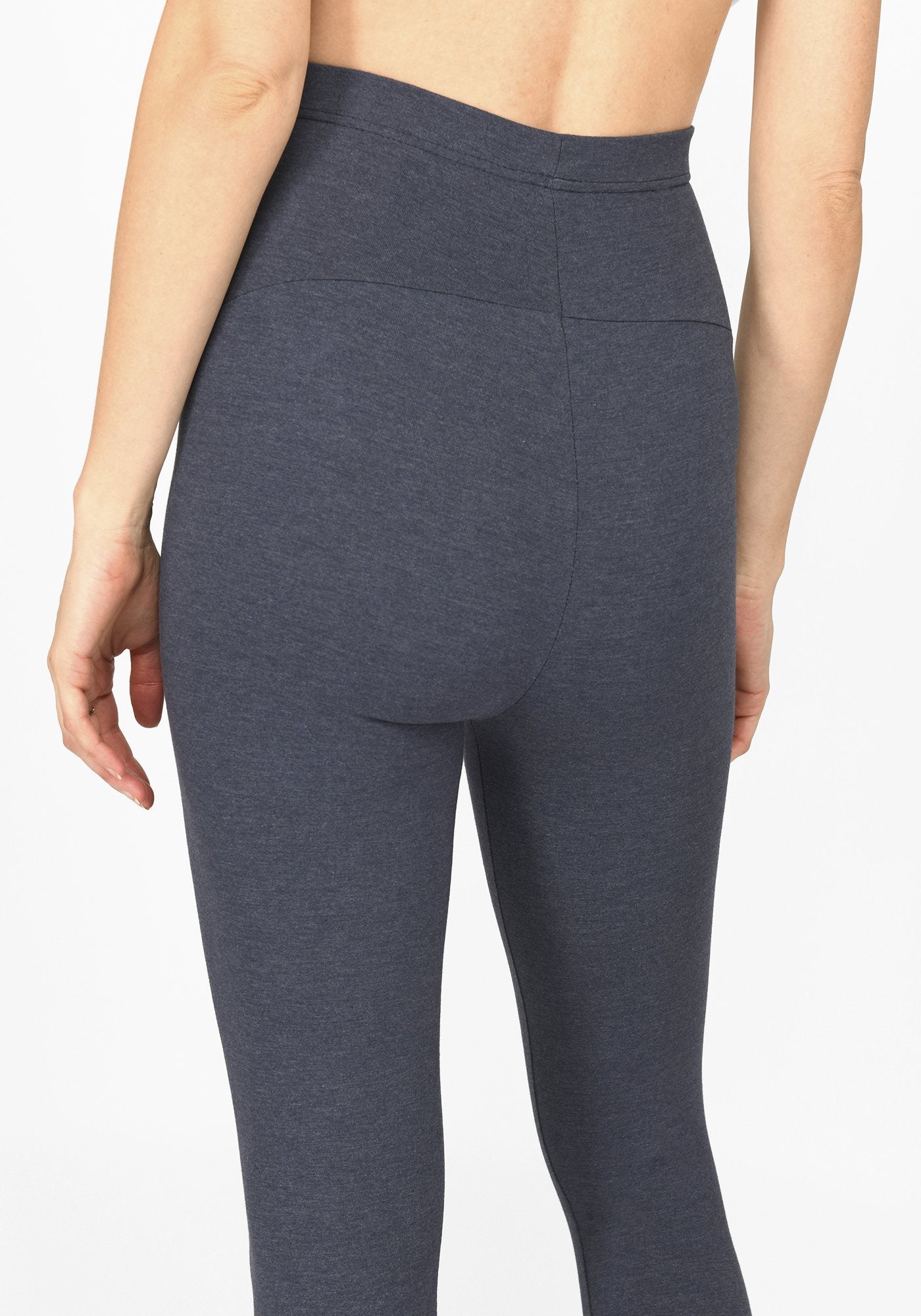 infinity blue marl cropped maternity leggings 4