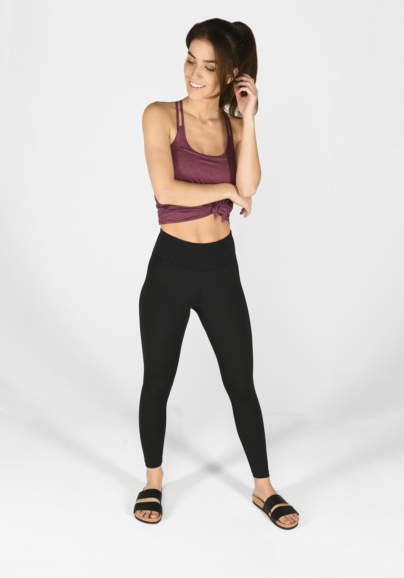 Focus Midnight Black 7/8 Sports Leggings