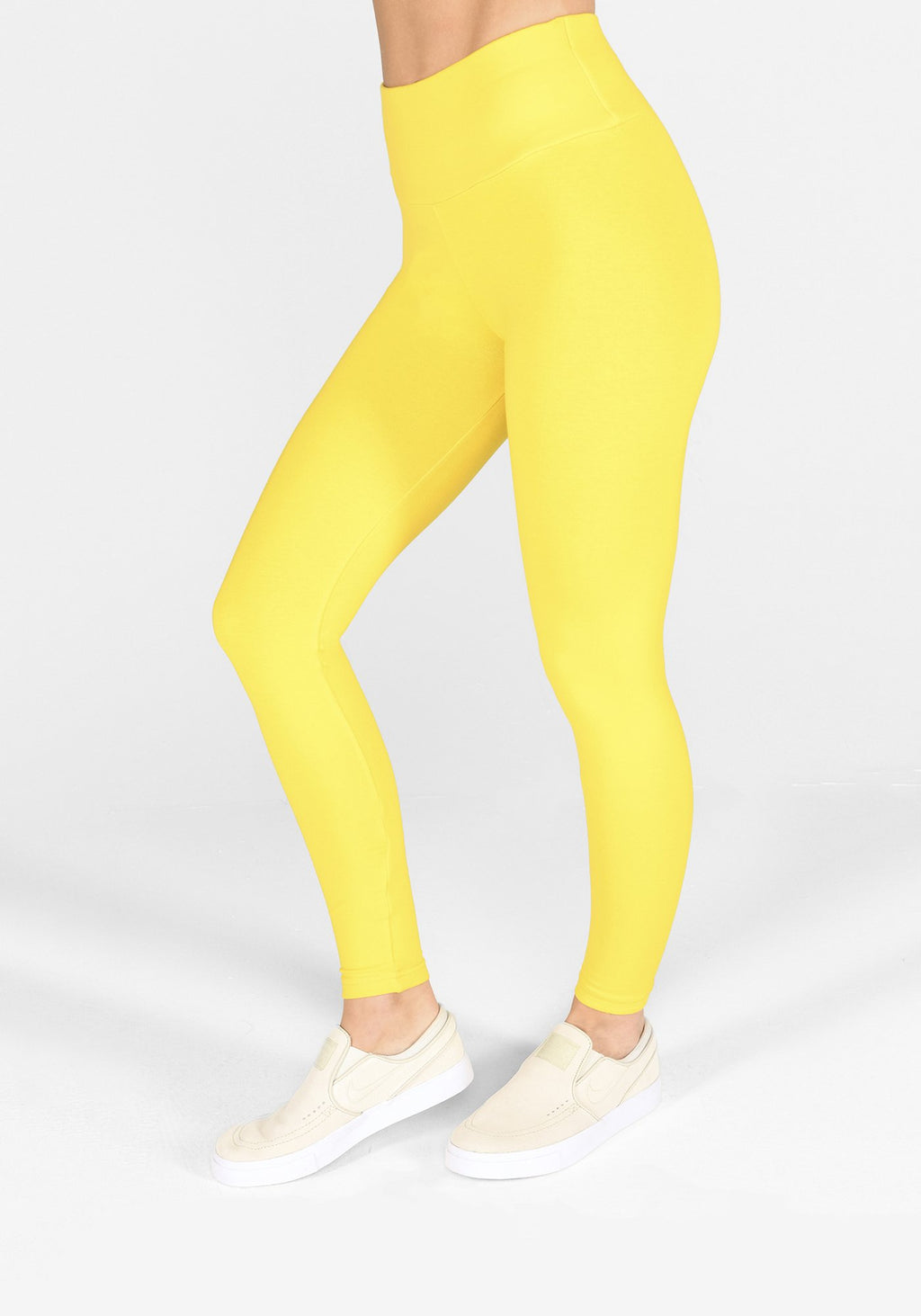 buttercup yellow high waisted leggings 1