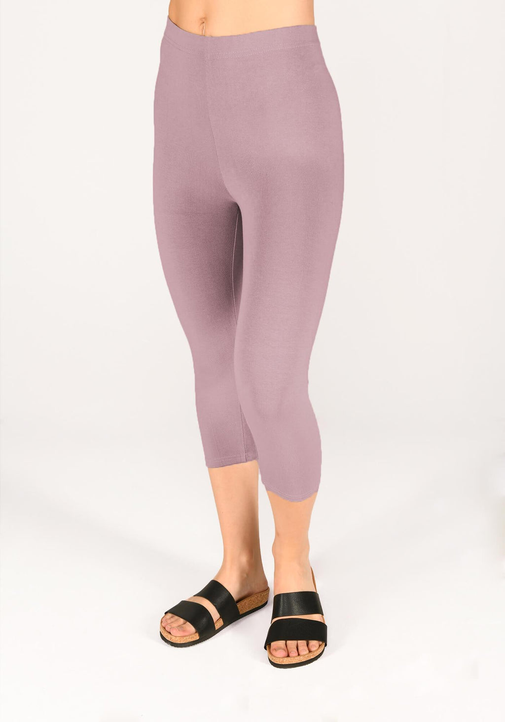 Elderberry Purple Classic Cropped Leggings