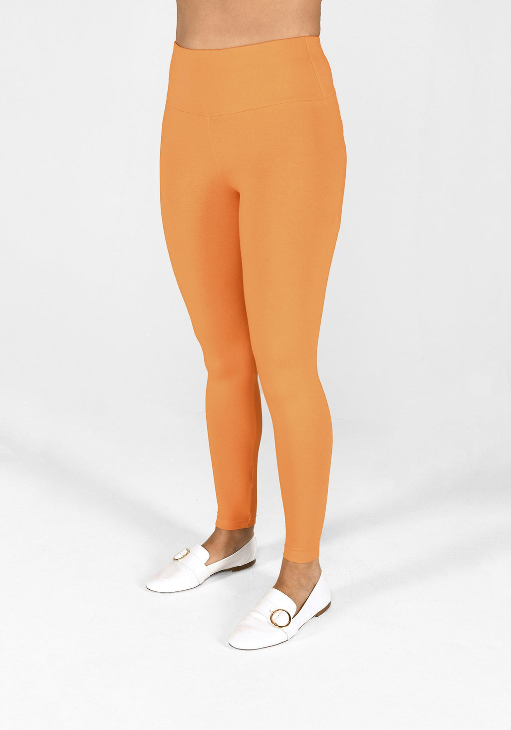 tiger orange high waisted leggings 1