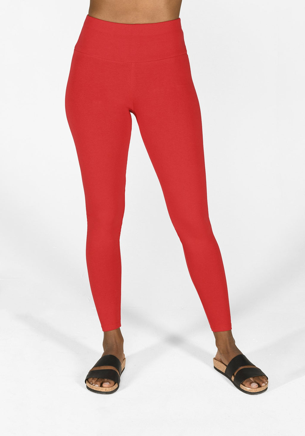 poppy red high waisted leggings 1