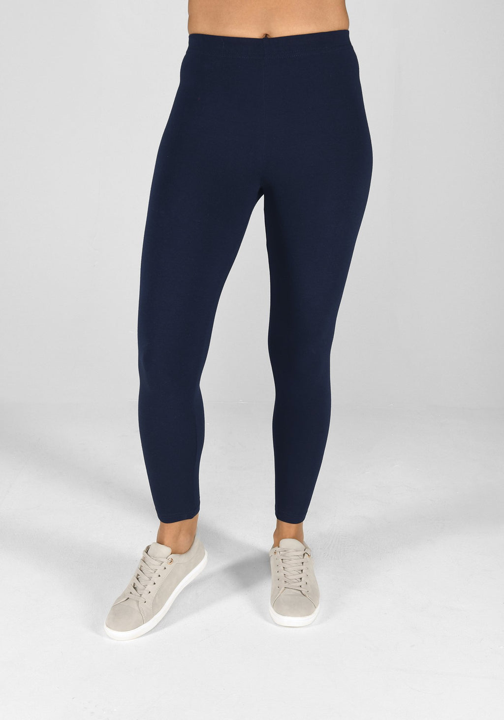 navy blue classic leggings 1