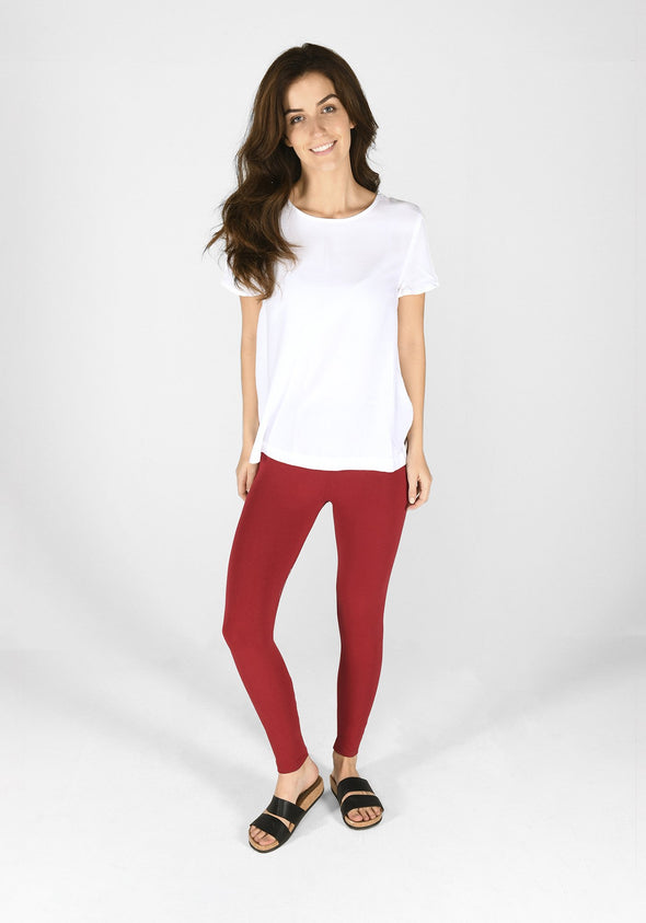 red wine classic everyday leggings 1