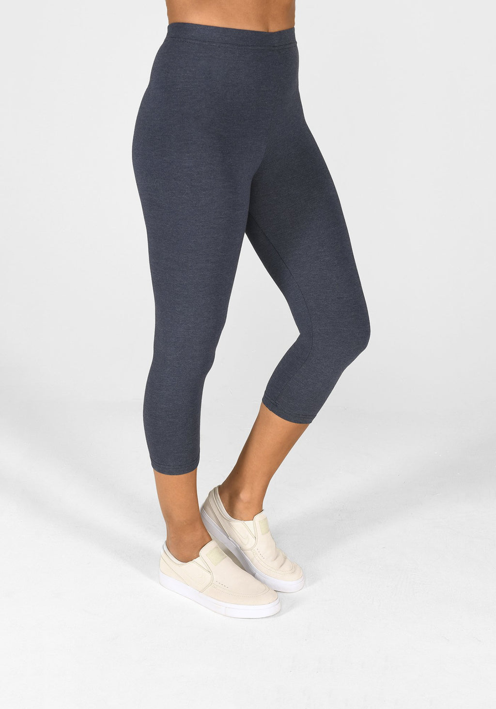 infinity blue marl cropped leggings 1