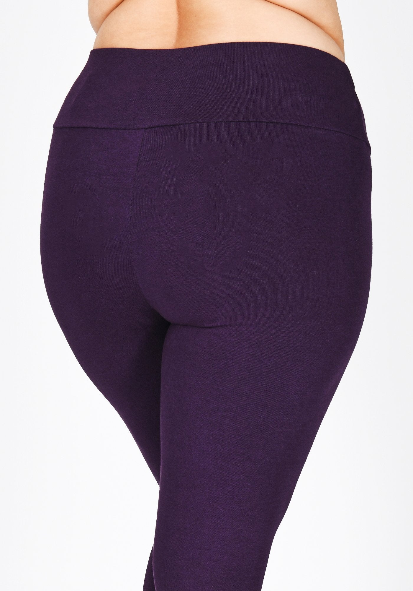 Plus Size Acai Purple High Waisted Leggings