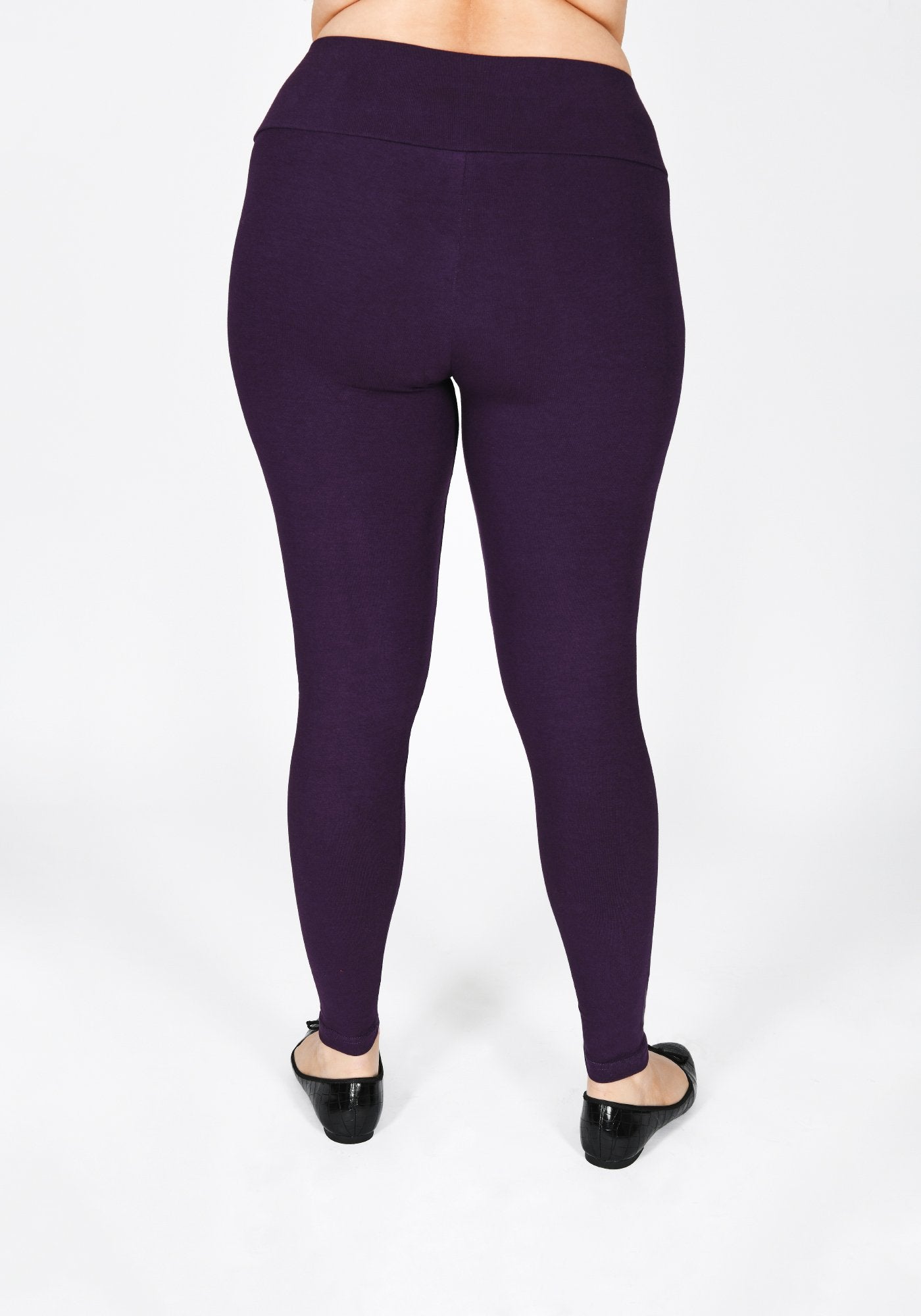 Plus Size Acai Purple High Waisted Leggings