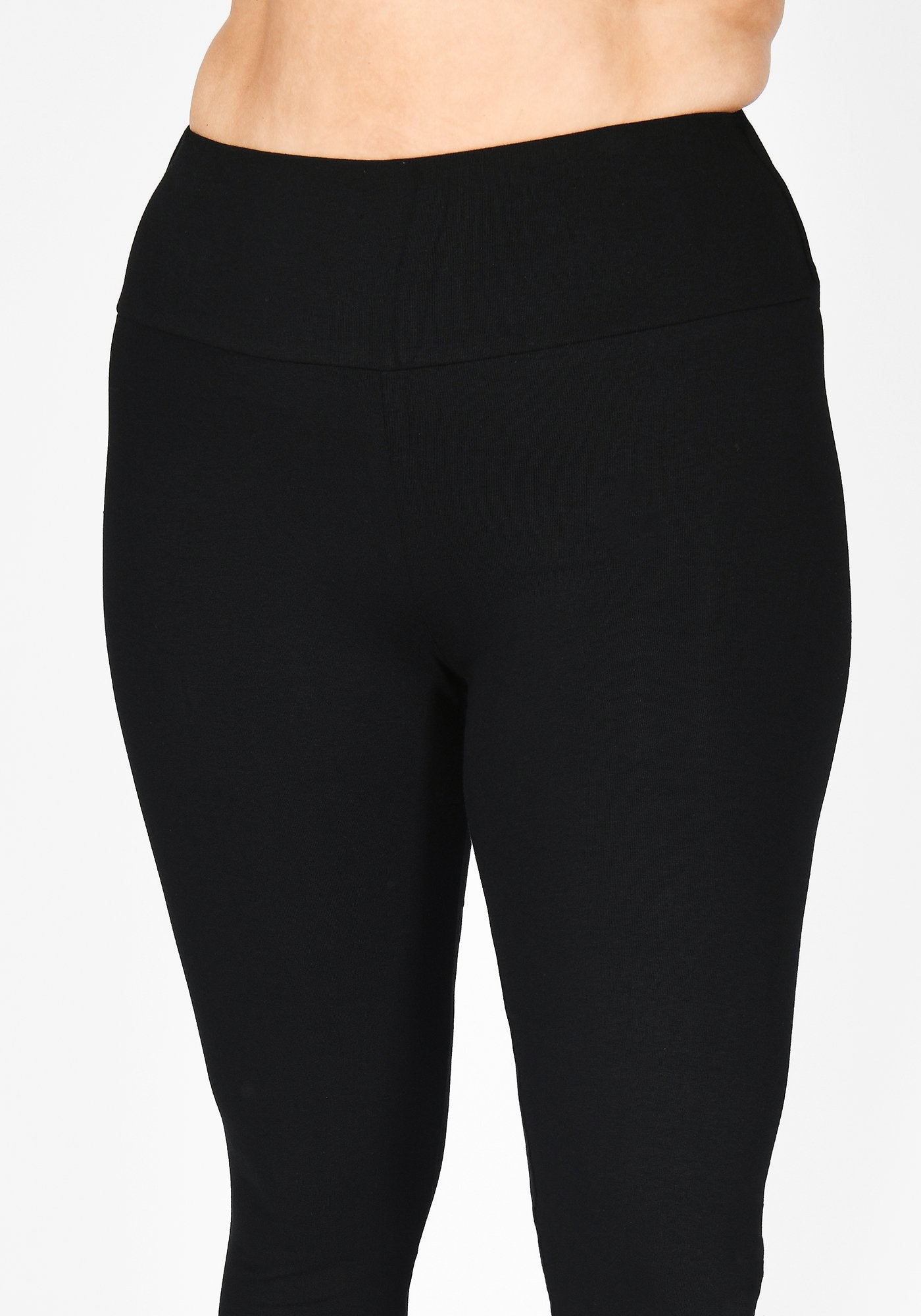 Plus Size Black High Waisted Leggings